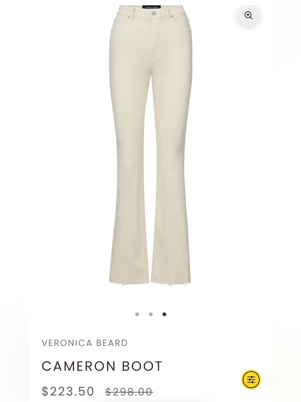 NWOT Veronica Beard Cameron Flare Jeans